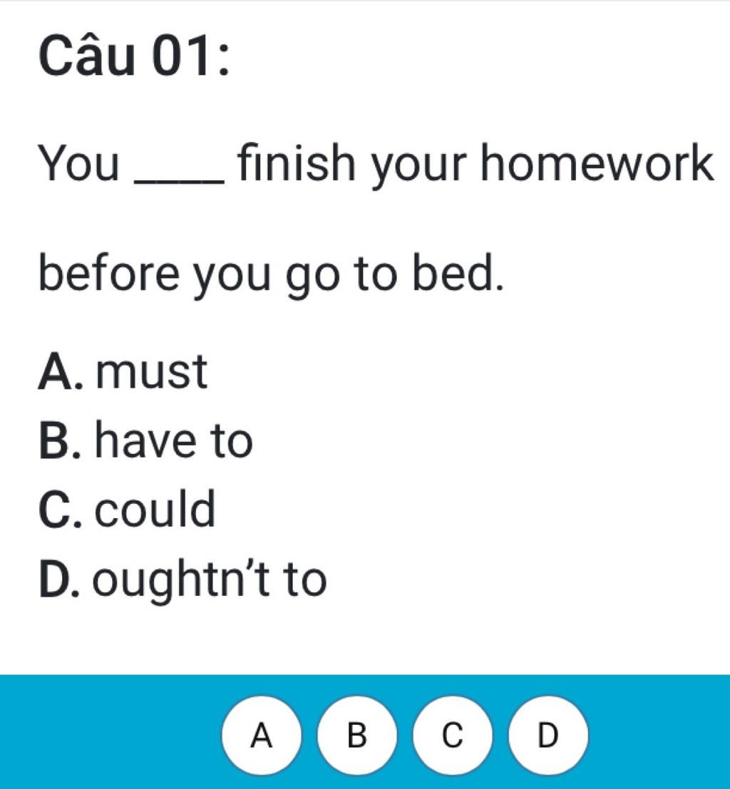 Phương Pháp Khoa Học Giúp Hoàn Thành Bài Tập Trước Khi Đi Ngủ - "You finish your homework before you go to bed"